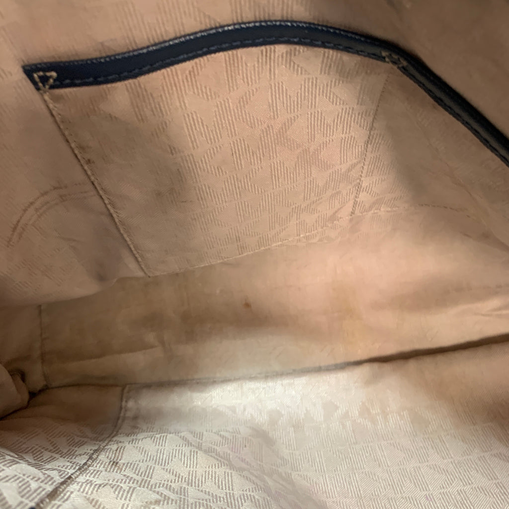 Michael Kors Navy Leather Jet Set Tote | Pre Loved |