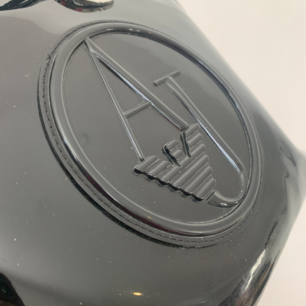 Armani Jeans Black Patent Tote | Pre Loved |