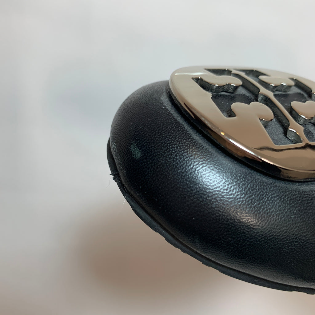 Tory Burch Black Leather REVA Ballet Flats | Pre Loved |