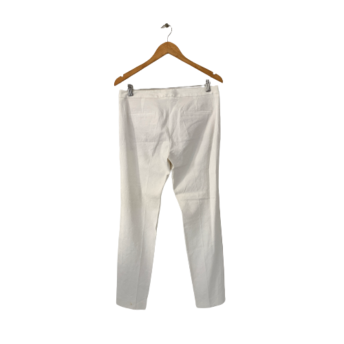 ZARA White Self-Embroidered Pants | Gently Used |