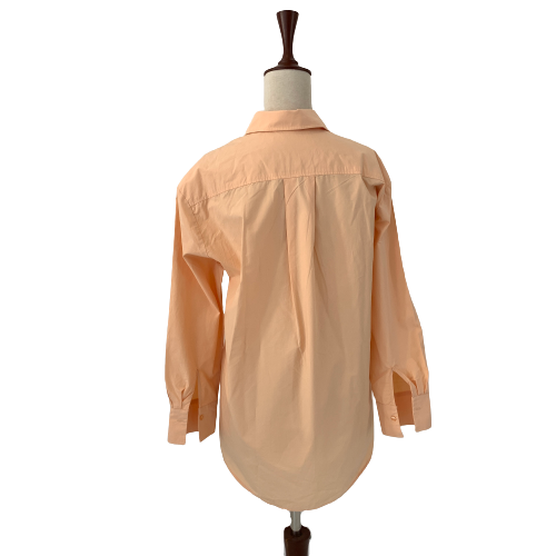 Mango Peach Oversized Button-down Shirt | Pre Loved |