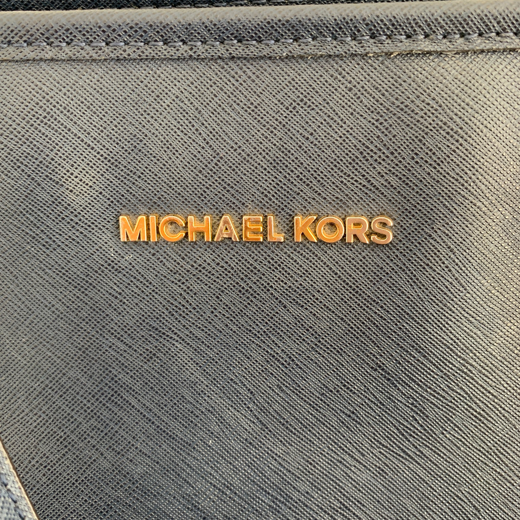 Michael Kors Navy Leather Jet Set Tote | Pre Loved |