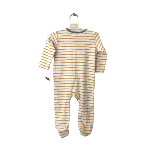 Nutmeg Striped Dinosaur Romper | Brand New |