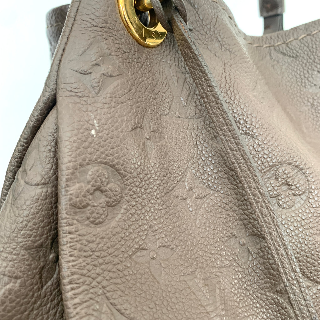 Louis Vuitton Artsy MM Grey Empreinte Leather Shoulder Bag | Gently Used |