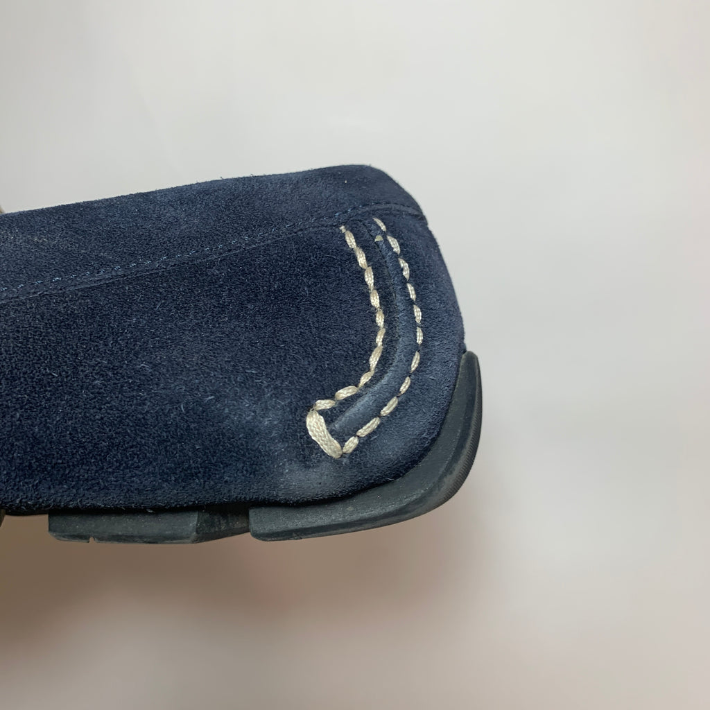 Salvatore Ferragamo Blue Suede Men's Loafers | Pre Loved |