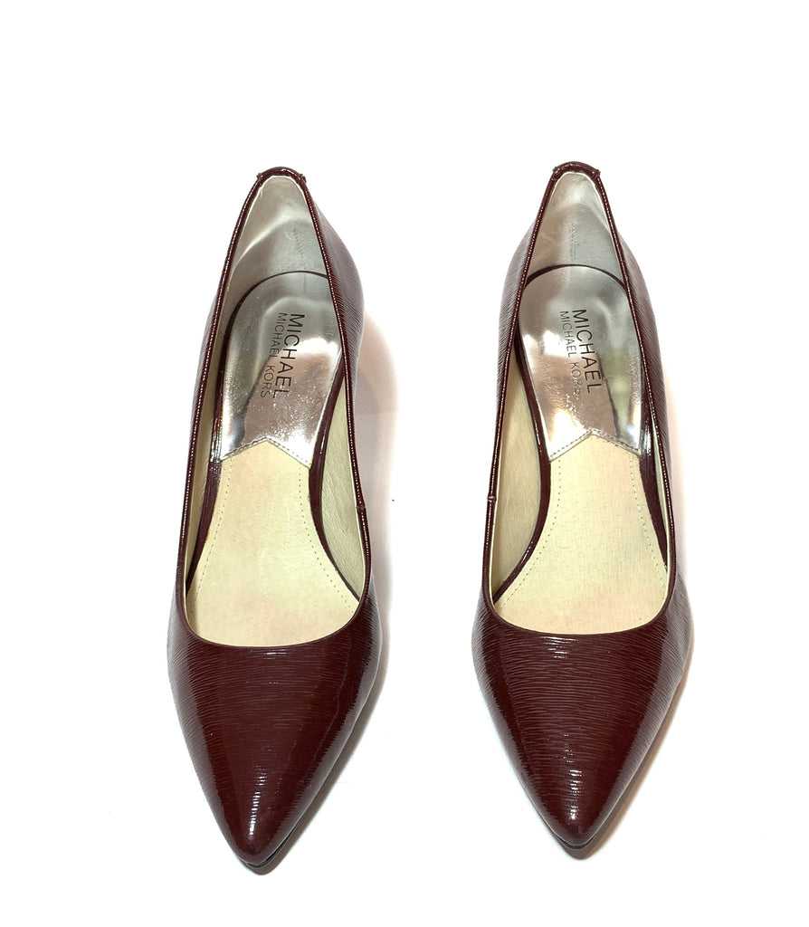 Michael Kors Maroon Leather Pumps | Gently Used |