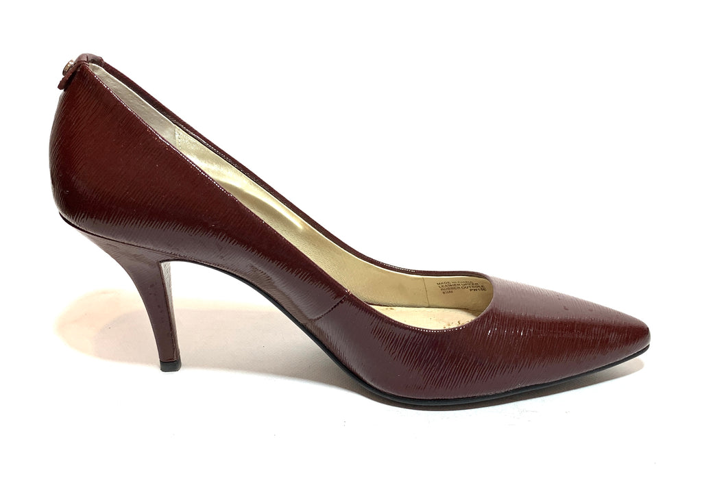 Michael Kors Maroon Leather Pumps | Gently Used |