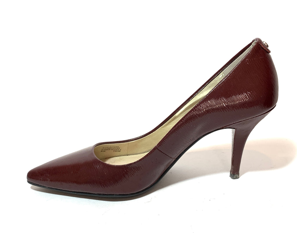 Michael Kors Maroon Leather Pumps | Gently Used |