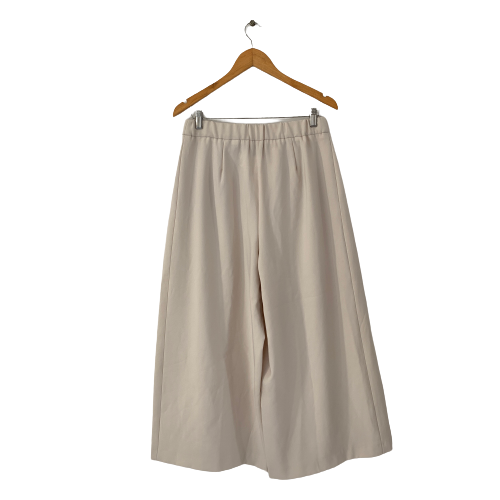 ZARA Light Beige Wide-legged Pants | Brand New |