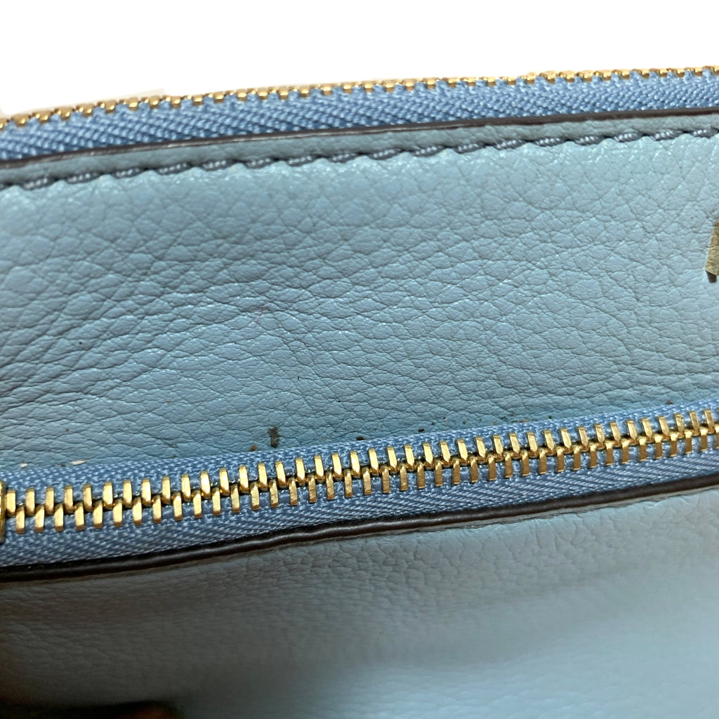 Michael Kors Light Blue Leather Wristlet | Gently Used |