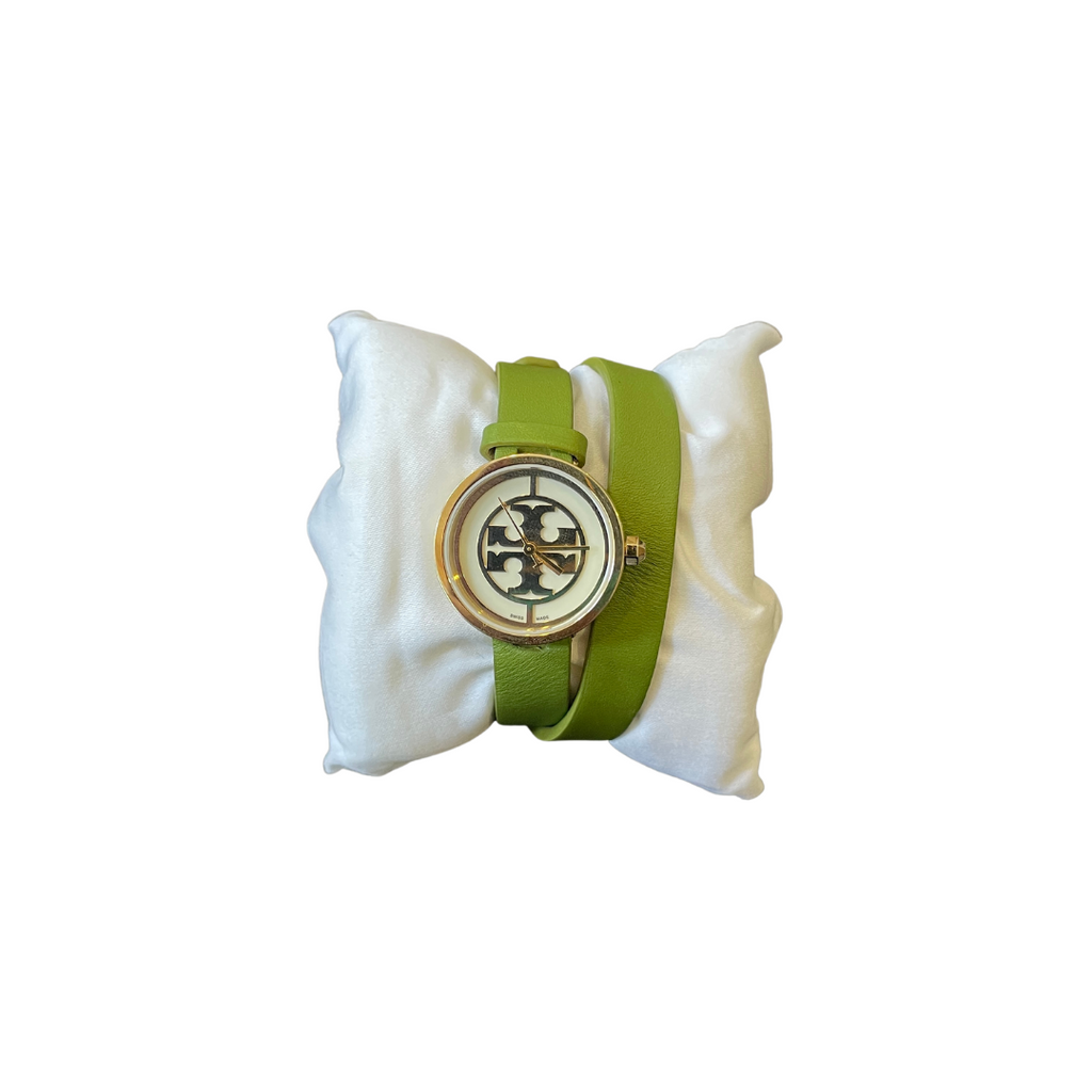 Tory Burch Green 'TRB4022' Wraparound Watch | Gently Used |