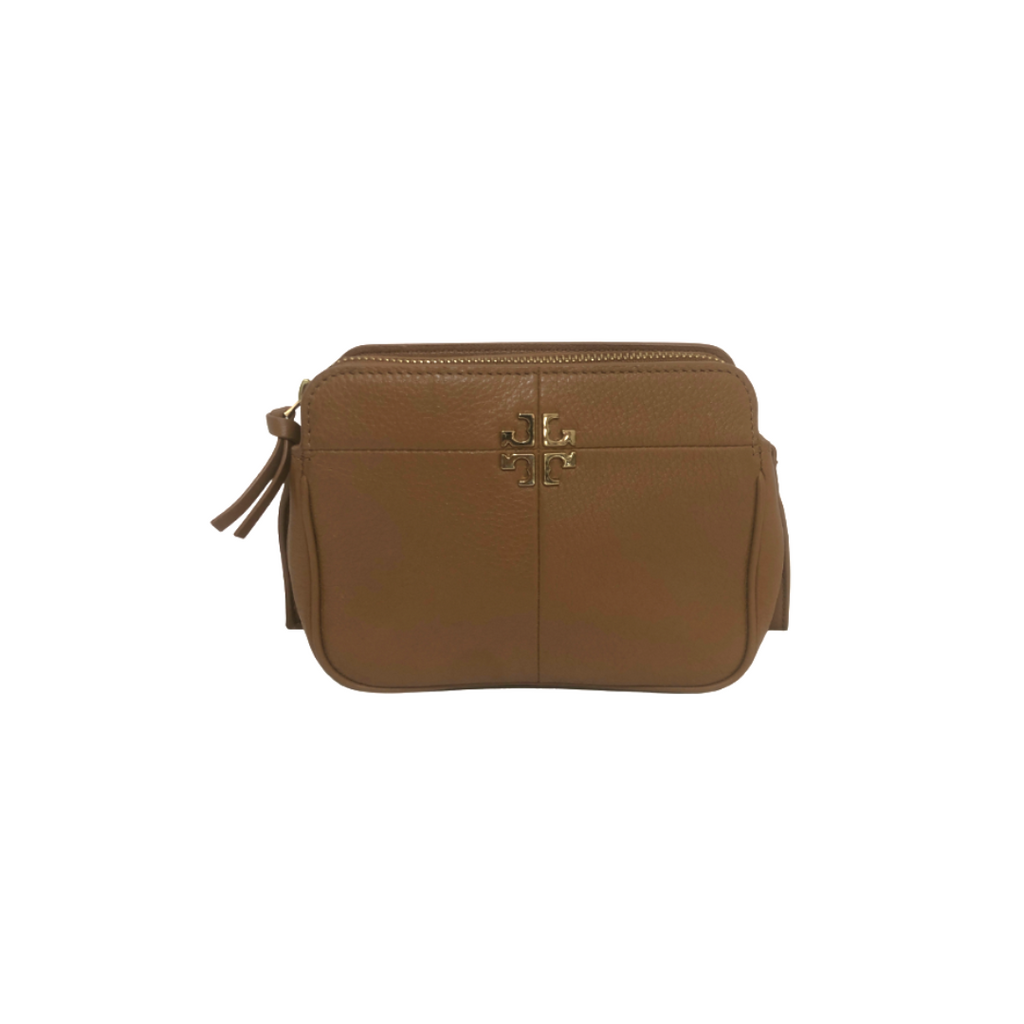 Tory Burch Tan Leather 'Ivy' Small Crossbody Bag | Pre Loved |