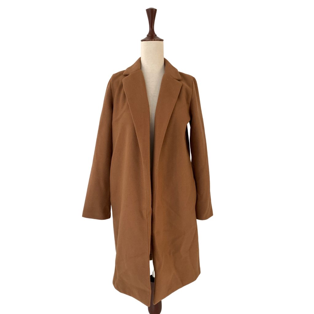 ZARA Camel Open Coat | Gently Used |
