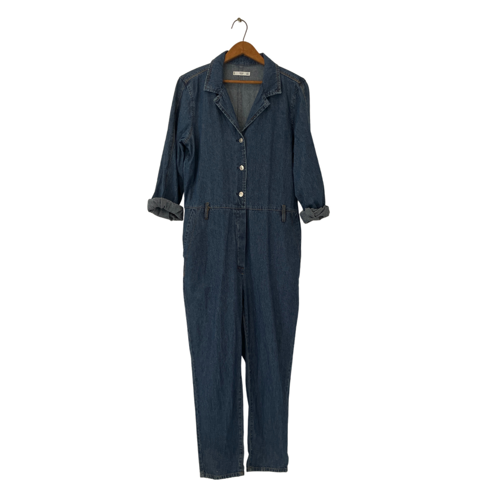 Mango Blue Denim Jumpsuit | Gently Used |
