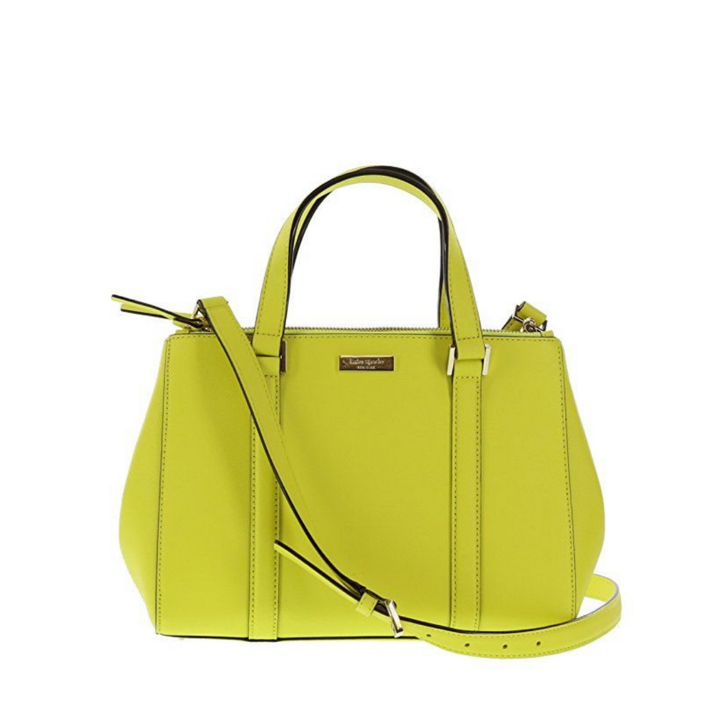 Kate Spade 'Newbury' Yellow Leather Small Loden Satchel | Brand New |