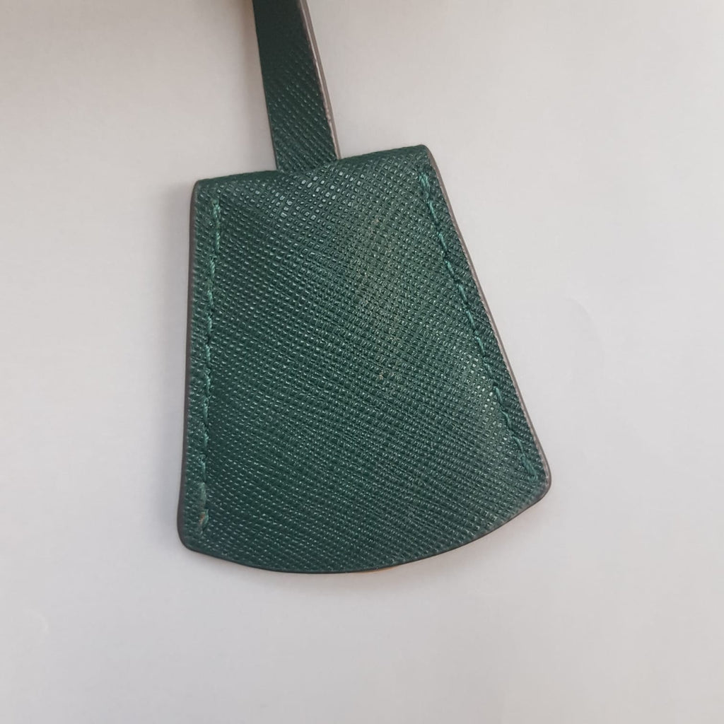 Tory Burch Forest Green 'Robinson' Small Leather Tote | Brand New |