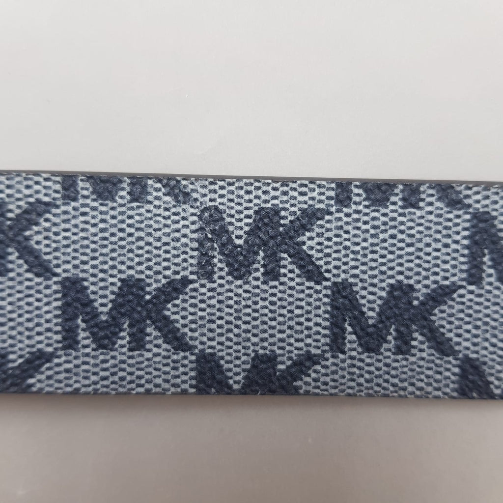 Michael Kors Blue Monogram Leather Belt | Brand New |
