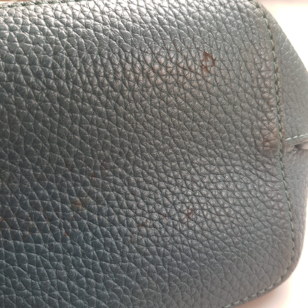 Tory Burch Teal Pebbled Leather Crossbody Bag | Pre Loved |