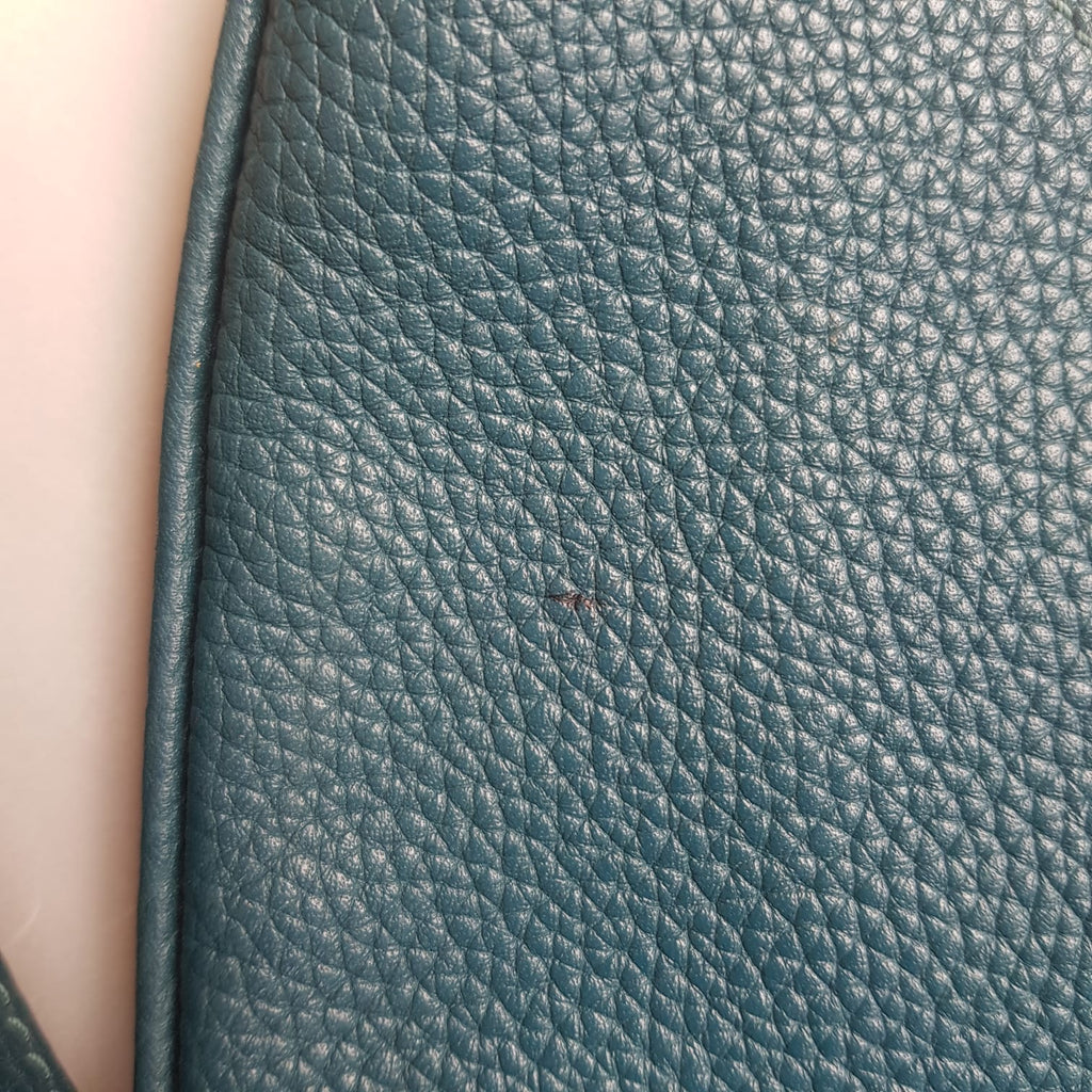 Tory Burch Teal Pebbled Leather Crossbody Bag | Pre Loved |