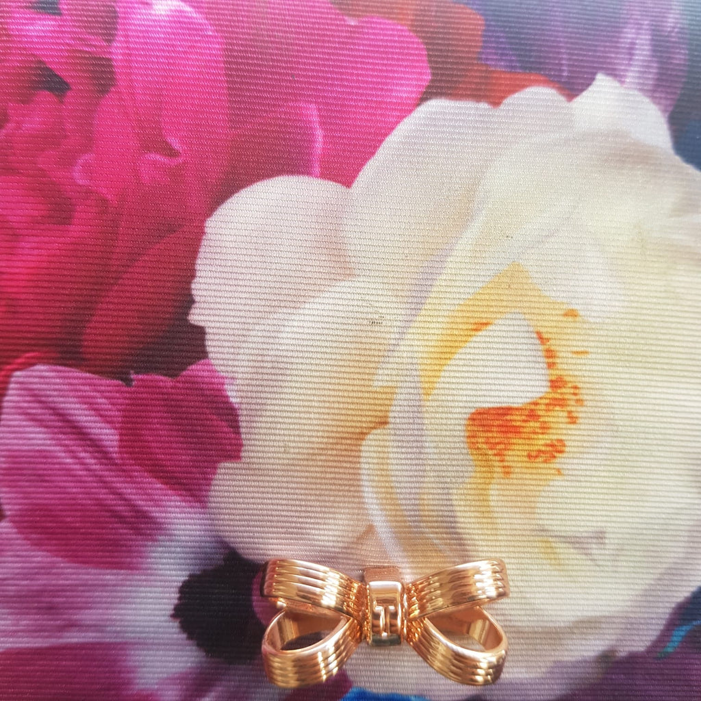 Ted Baker Navy Printed Canvas Small Crossbody Bag | Pre Loved |