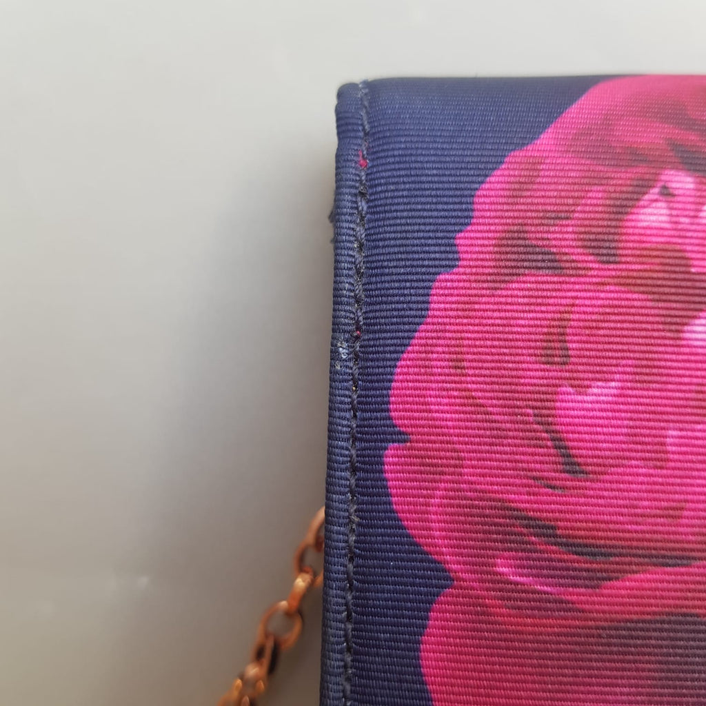 Ted Baker Navy Printed Canvas Small Crossbody Bag | Pre Loved |