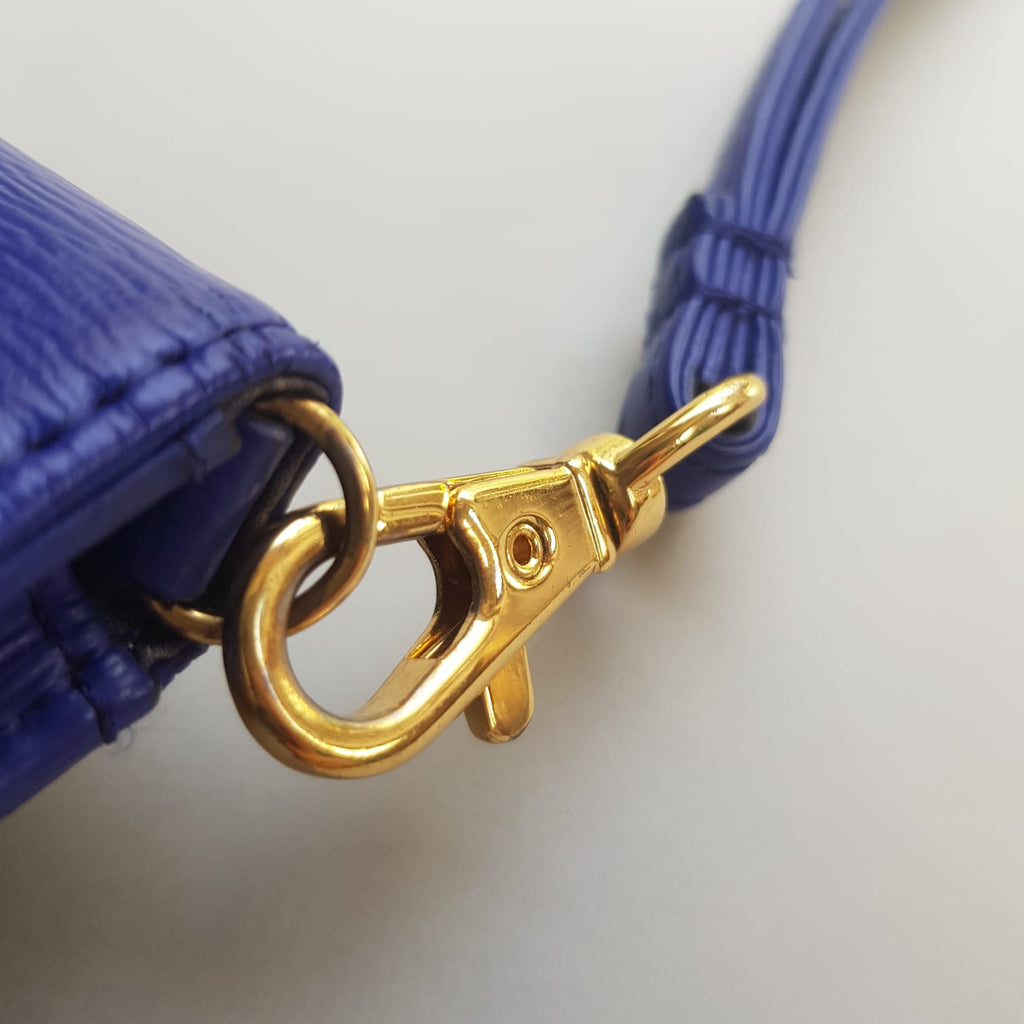 Ted Baker Blue Leather Fold-Over Wallet | Gently Used |