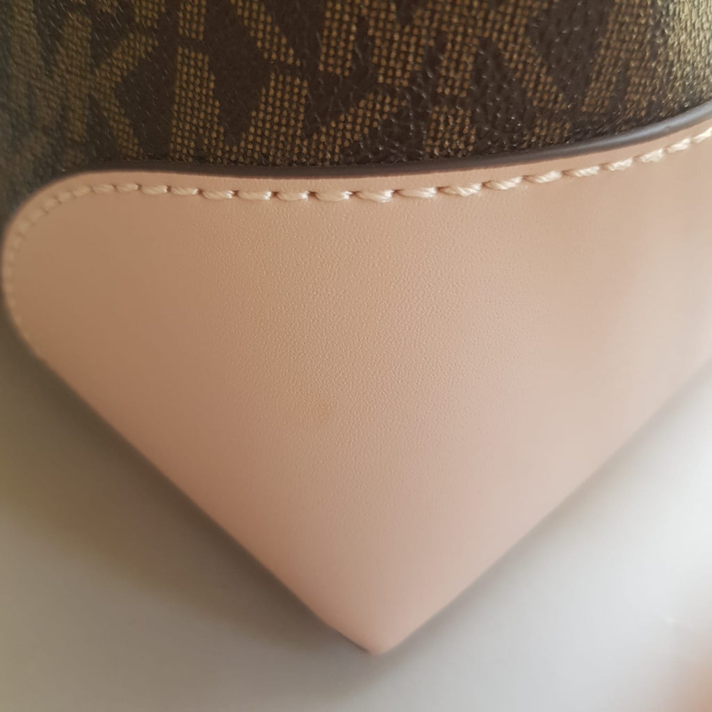 Michael Kors Mercer Gallery Monogram & Pink Shoulder Bag | Brand New |