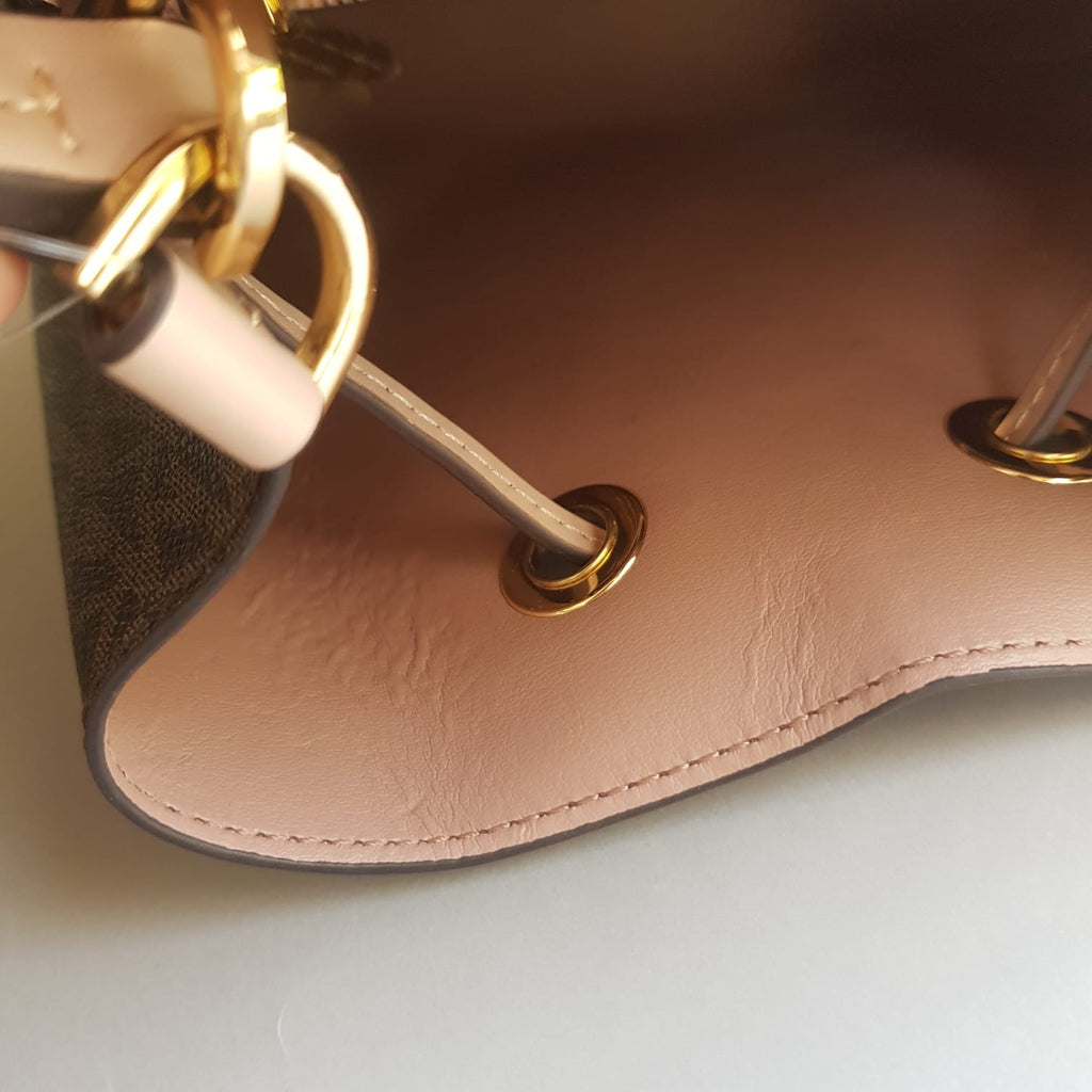 Michael Kors Mercer Gallery Monogram & Pink Shoulder Bag | Brand New |