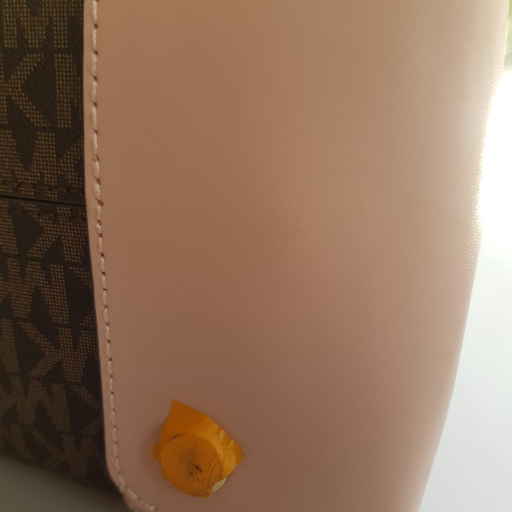 Michael Kors Mercer Gallery Monogram & Pink Shoulder Bag | Brand New |
