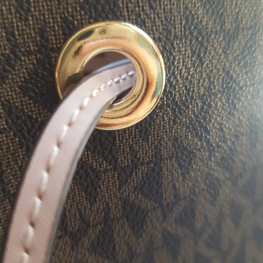 Michael Kors Mercer Gallery Monogram & Pink Shoulder Bag | Brand New |