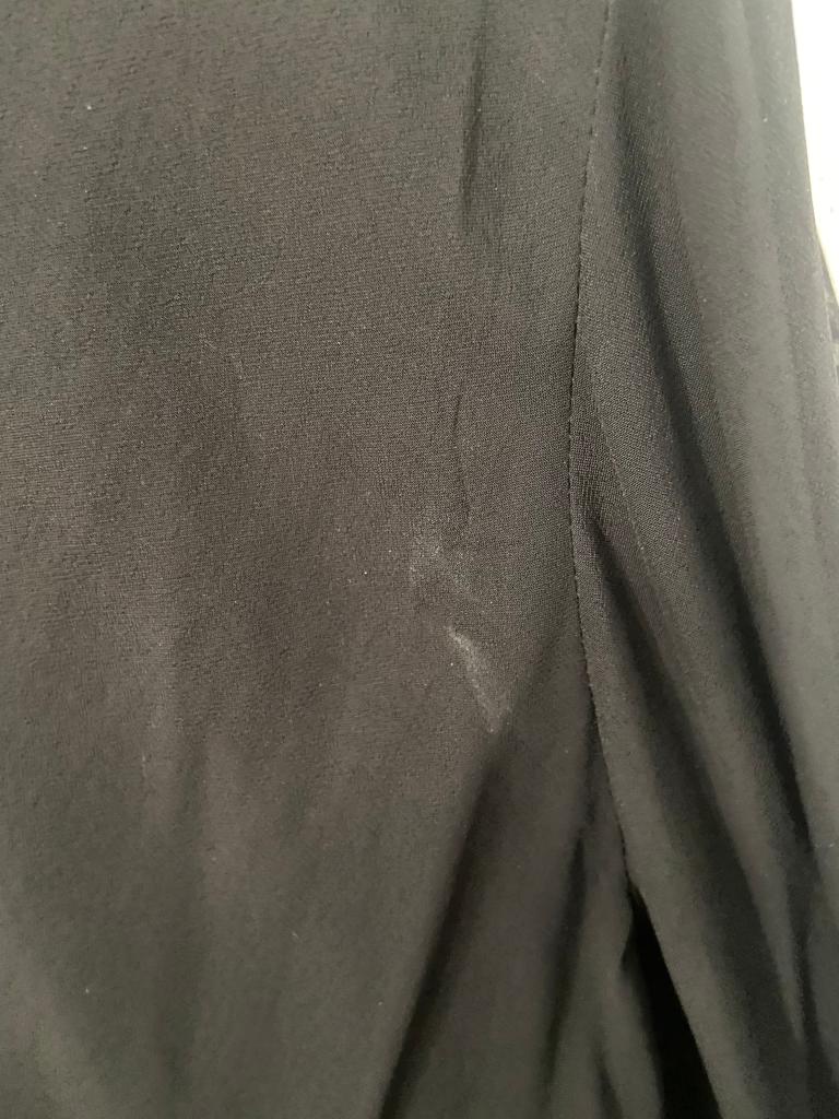 ZARA Black Sheer Collared Oversized Shirt | Pre Loved |