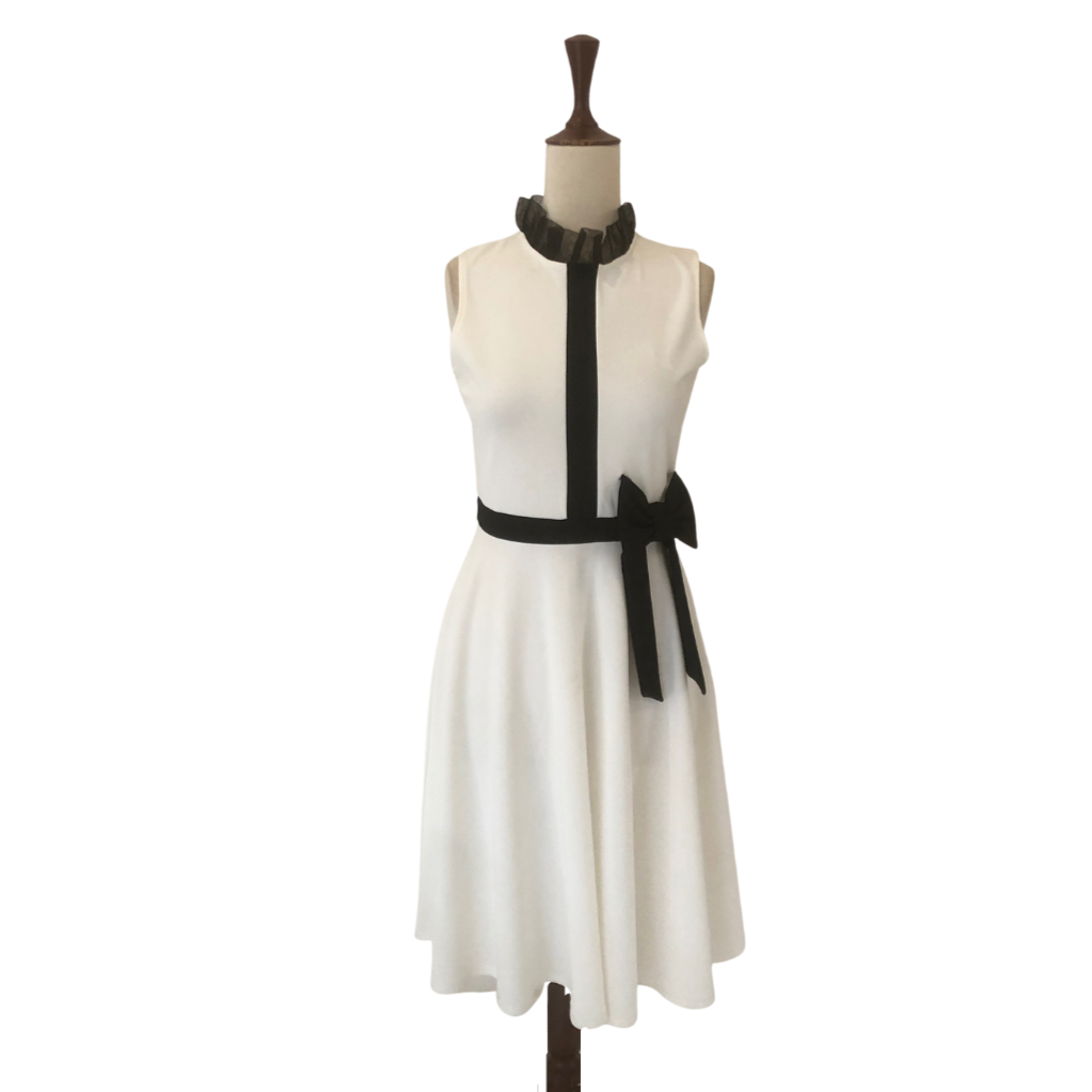 Quiz Black and White Bow Dress | Brand New |