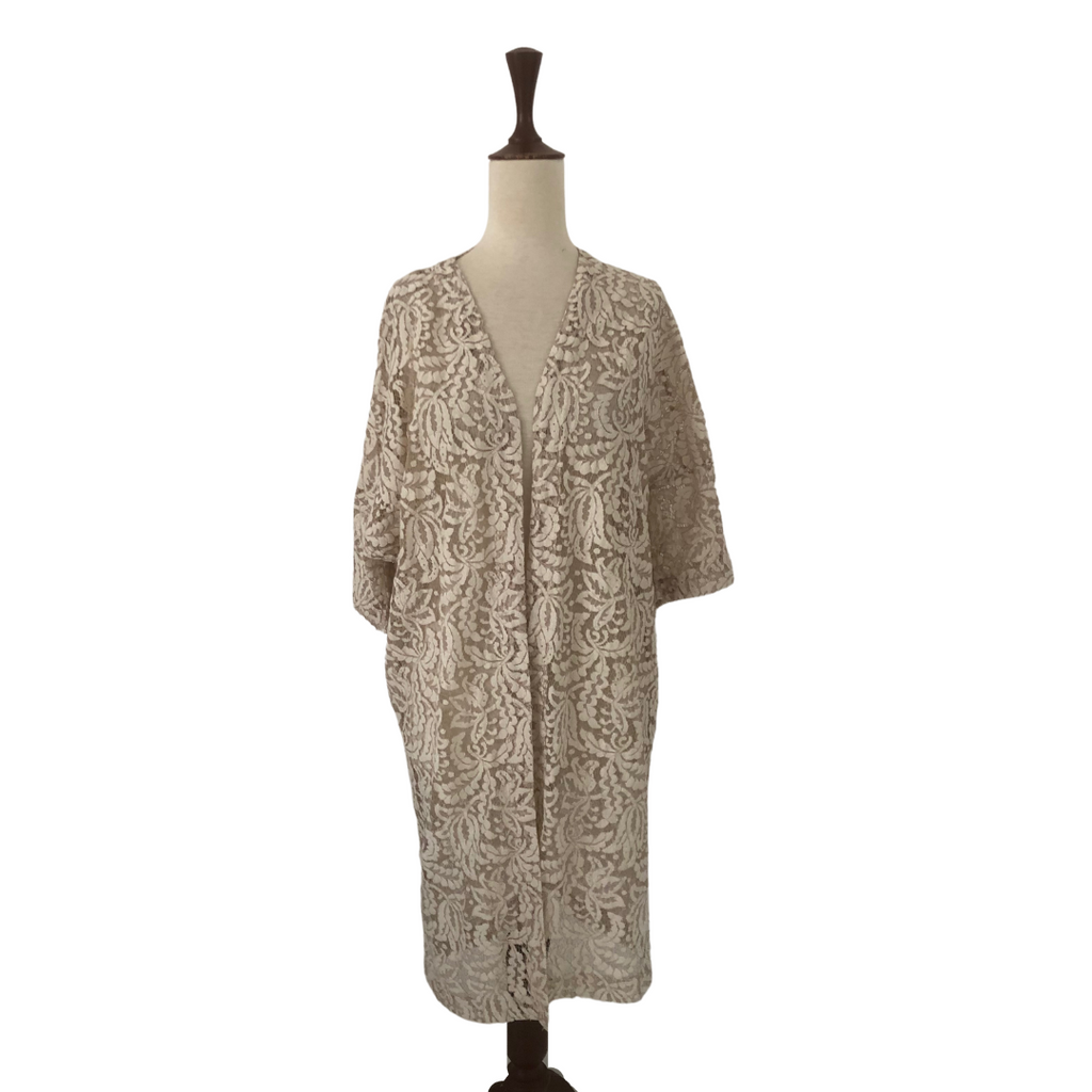 Second Female Ivory Kimono Cover-Up | Gently Used |