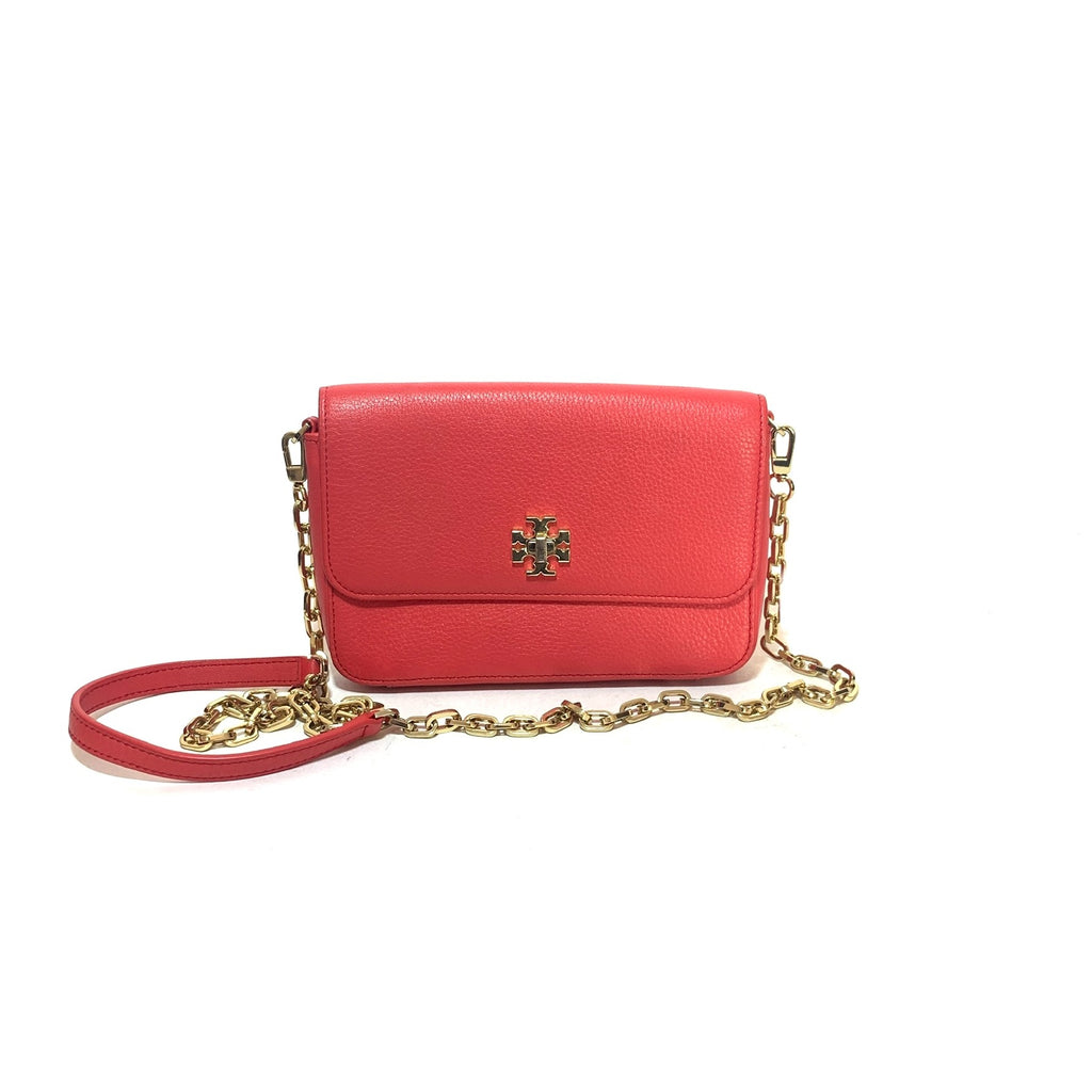 Tory Burch Watermelon Pink 'Kira' Leather Cross Body Bag | Pre Loved |