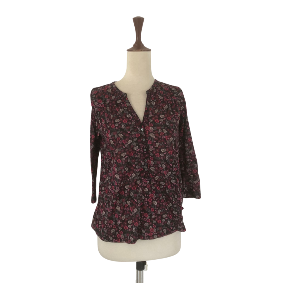 H&M Purple Floral Printed Blouse | Gently Used |