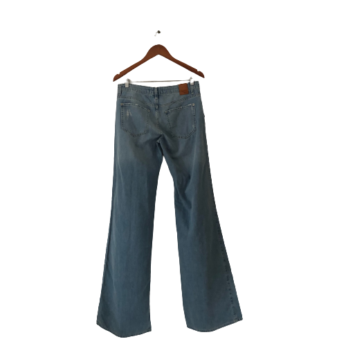 ZARA Light Blue Wide-Legged Jeans | Gently Used |