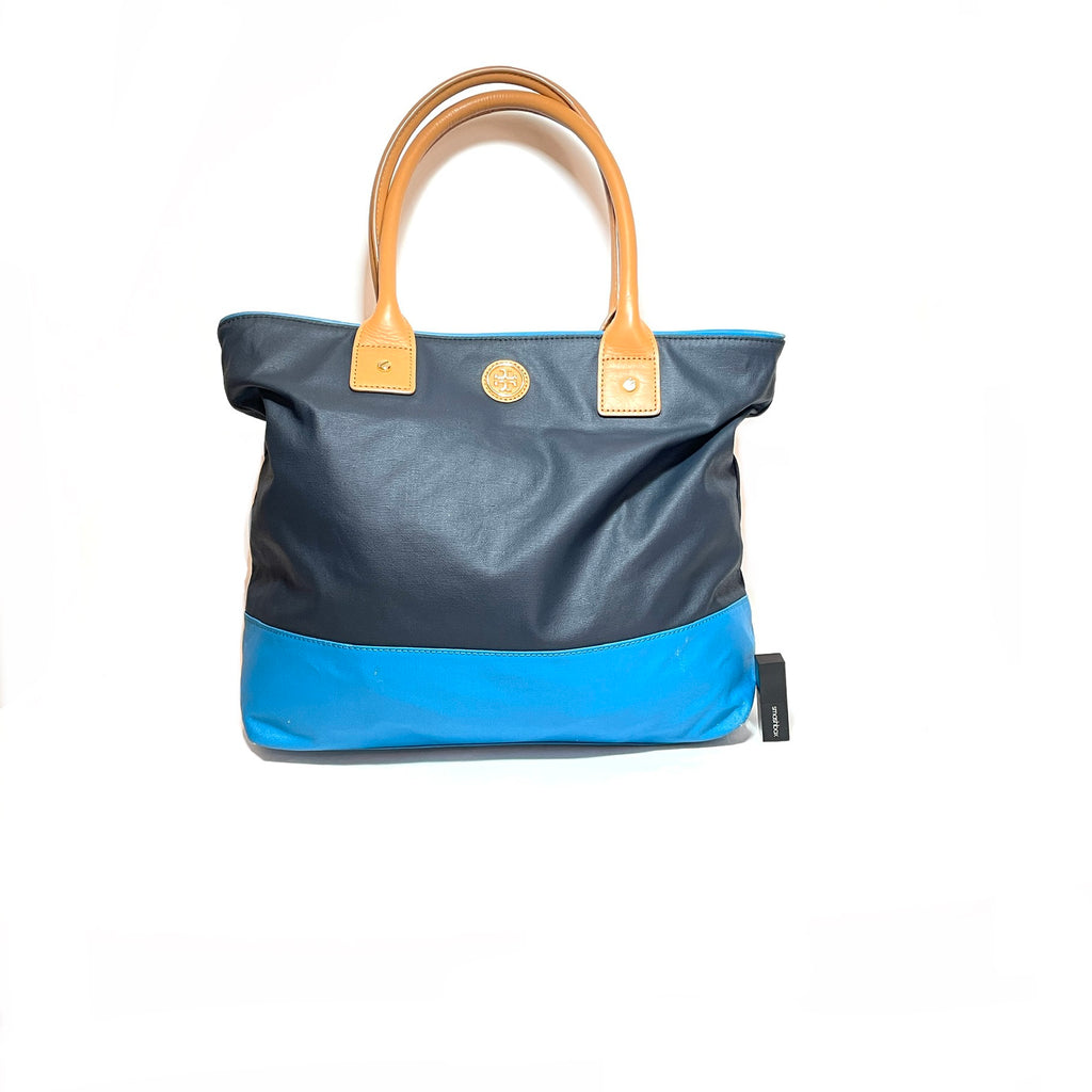 Tory Burch Blue Nylon 'Jaden' Tote | Gently Used |