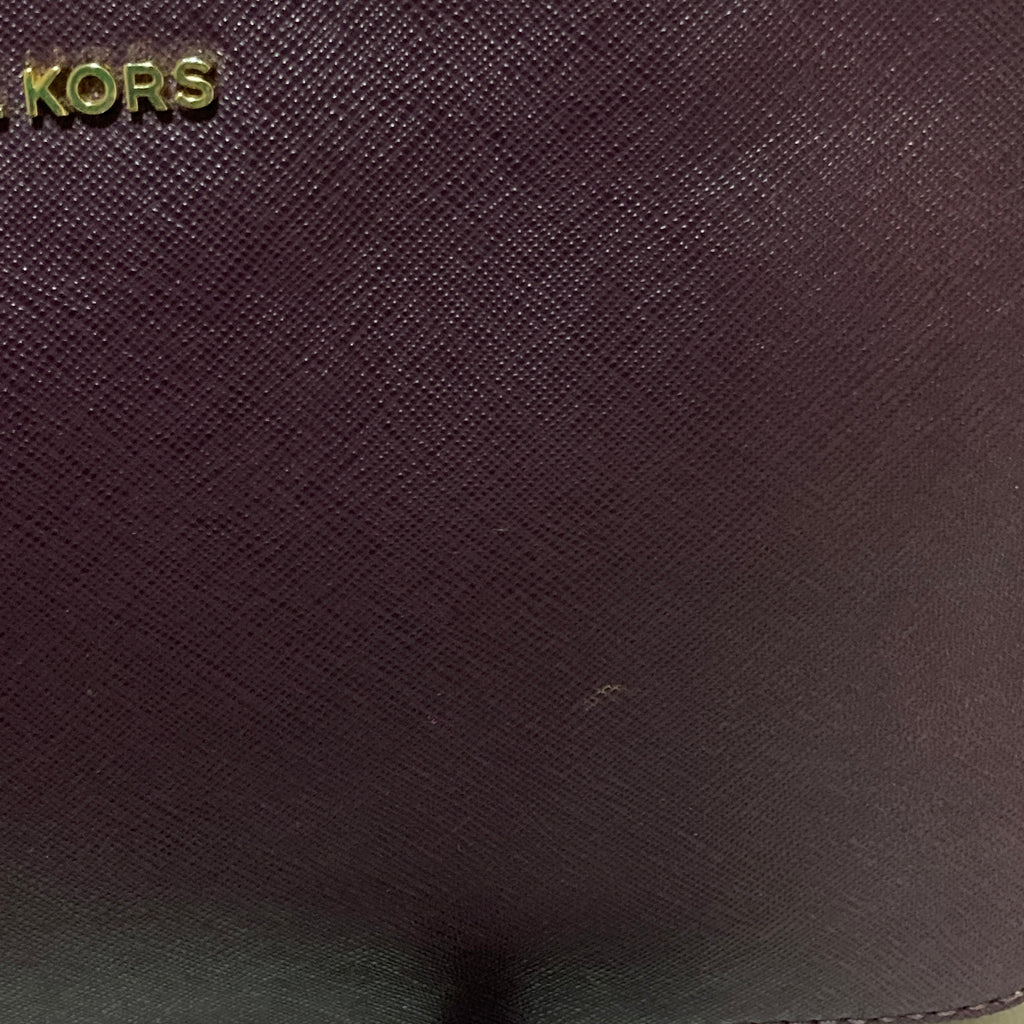 Michael Kors Purple Leather Cross Body Bag | Pre Loved |