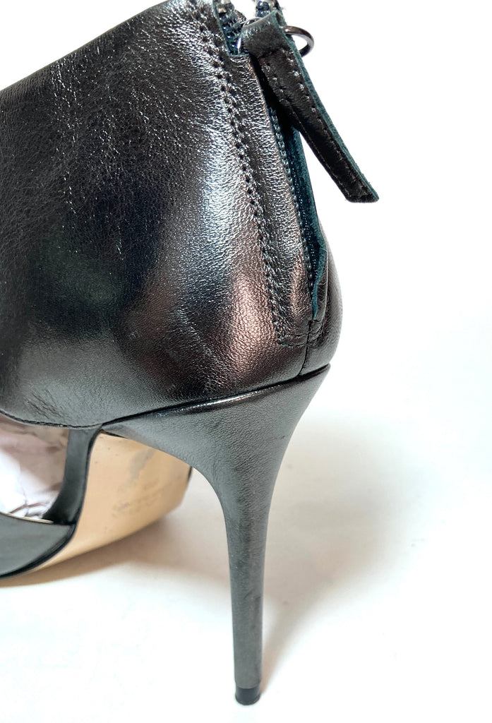 ZARA Pewter Pointed Pumps | Pre Loved |