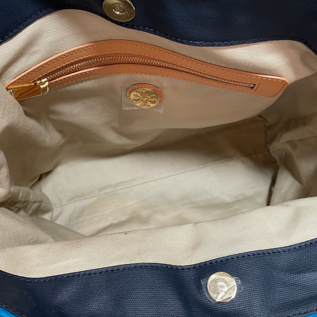 Tory Burch Blue Nylon 'Jaden' Tote | Gently Used |