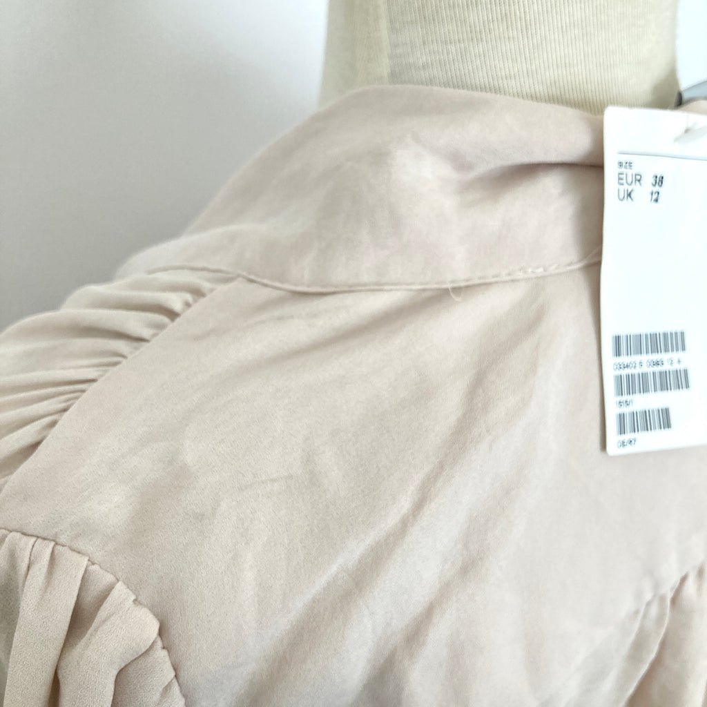 H&M Light Blush-Pink Knot Top | Brand New |