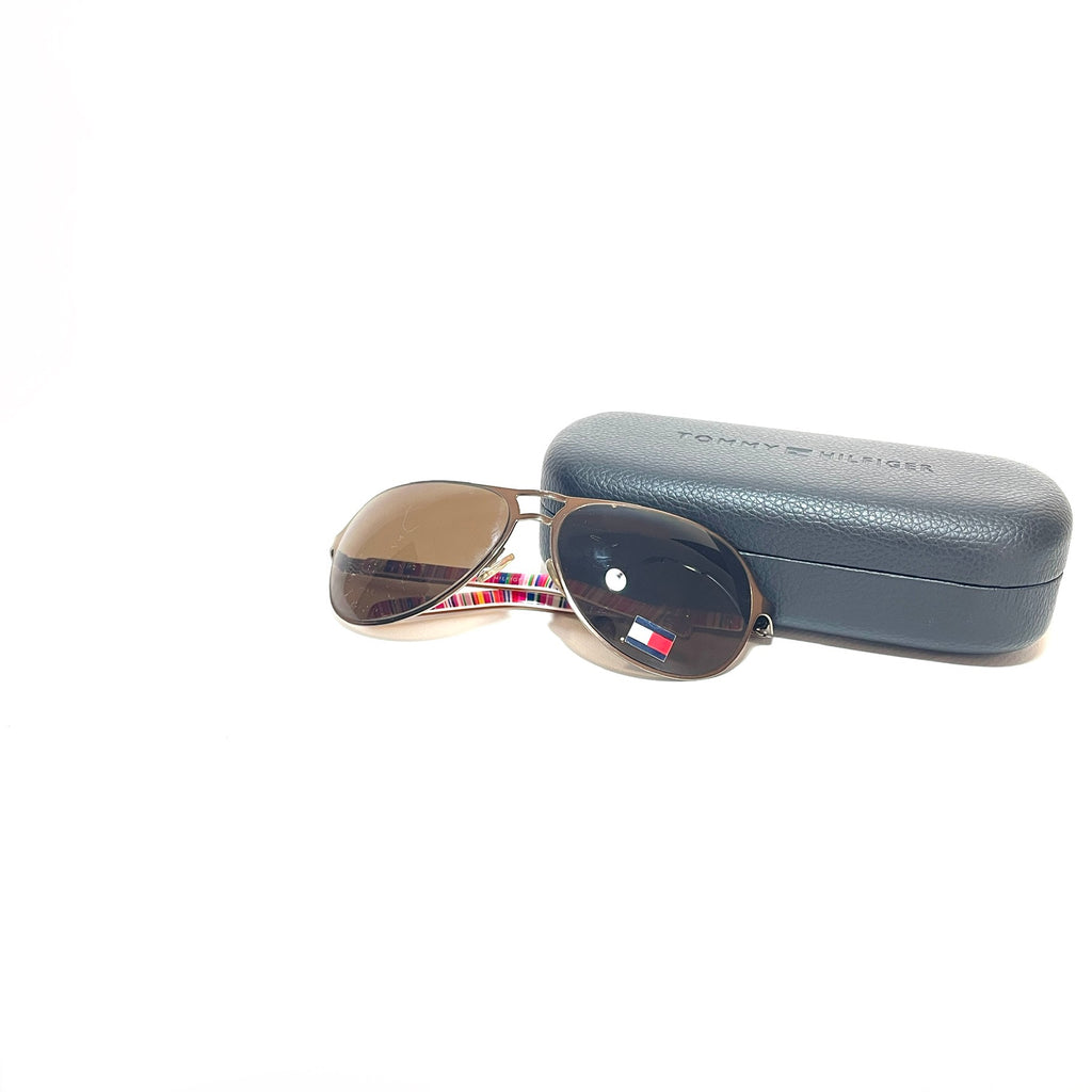 Tommy Hilfiger Gold Metal Aviator Sunglasses | Brand New |