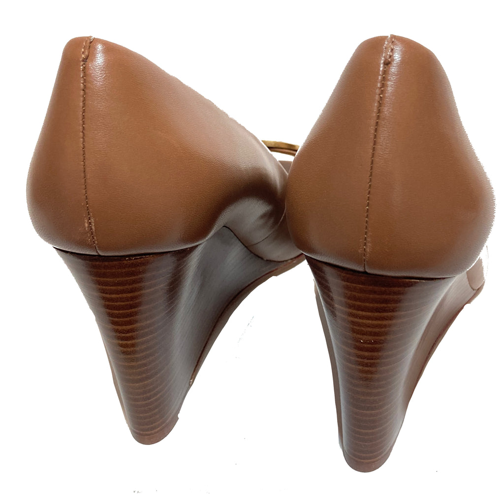Tory Burch Tan 'Benton' Wedges | Brand New |