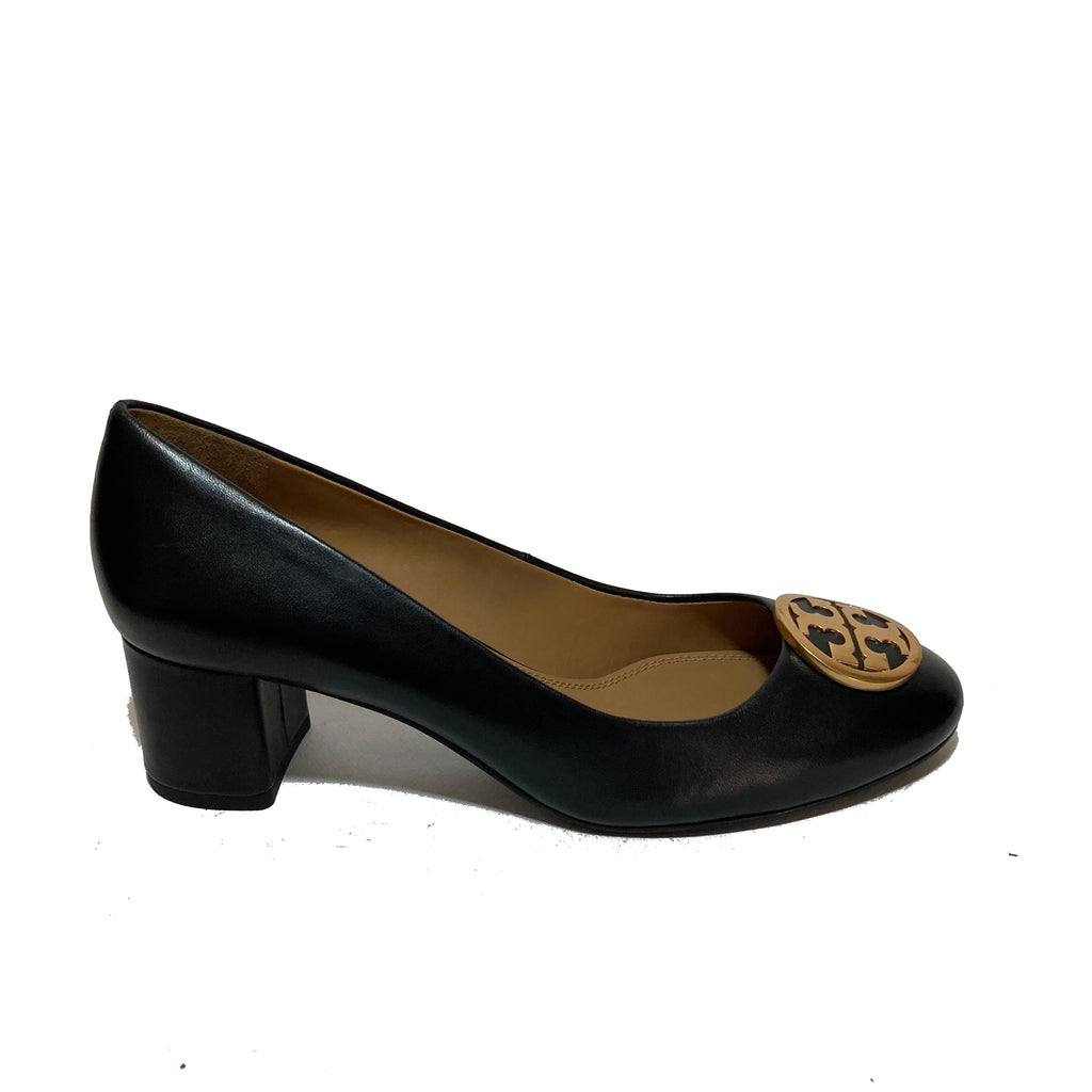 Tory Burch Black Leather 'Benton' Pumps | Like New |
