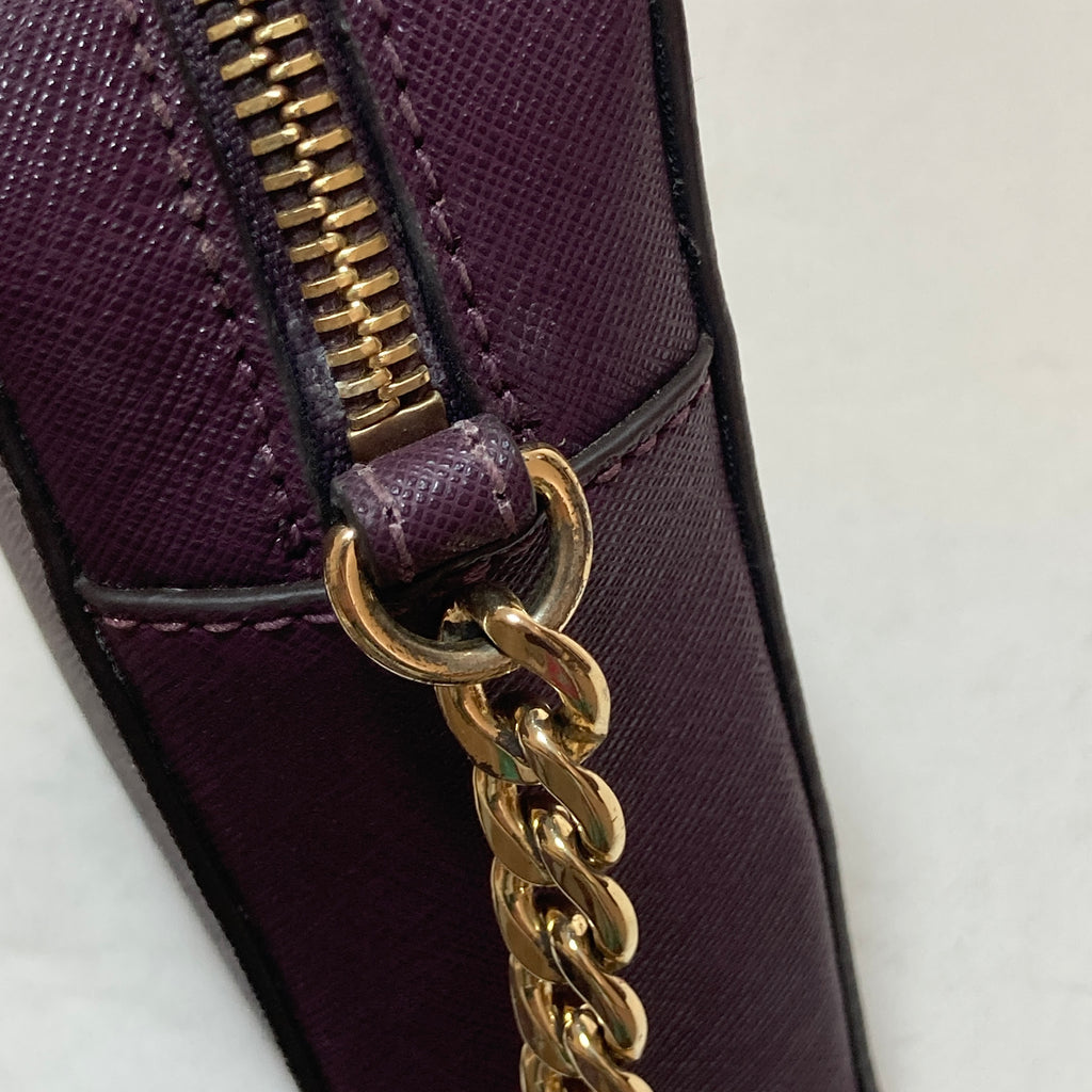Michael Kors Purple Leather Cross Body Bag | Pre Loved |