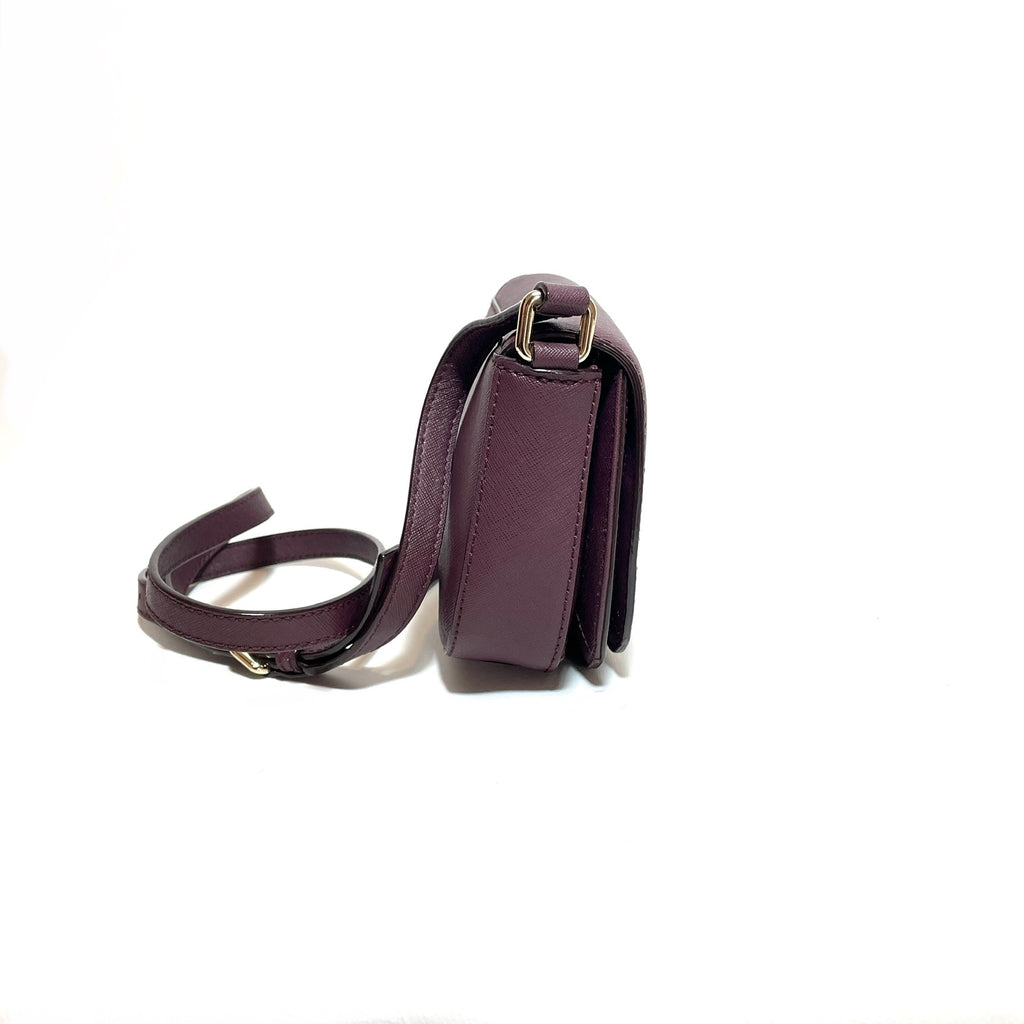 Kate Spade Purple Leather 'Laurel Way' Small Crossbody Bag | Gently Used |