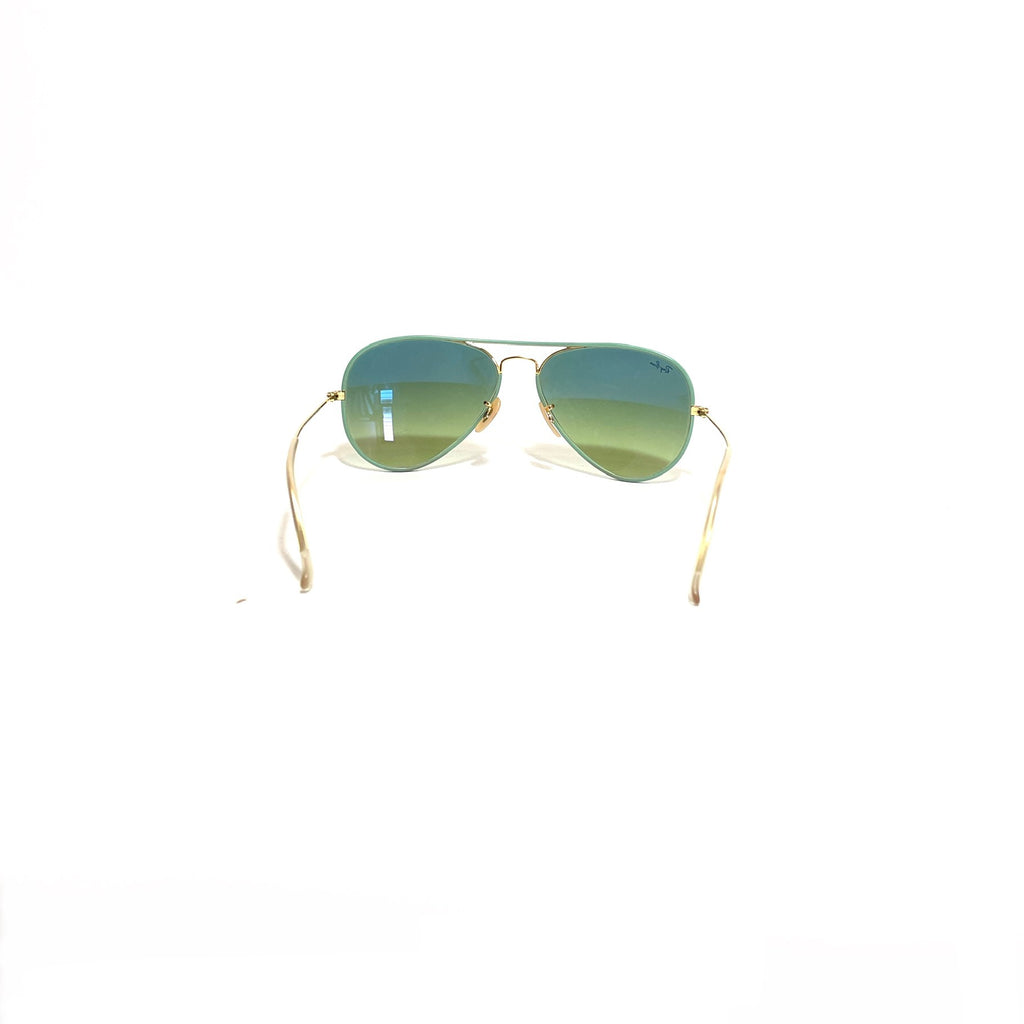 Ray-Ban RB3025JM Mint Green Aviator Sunglasses | Gently Used |
