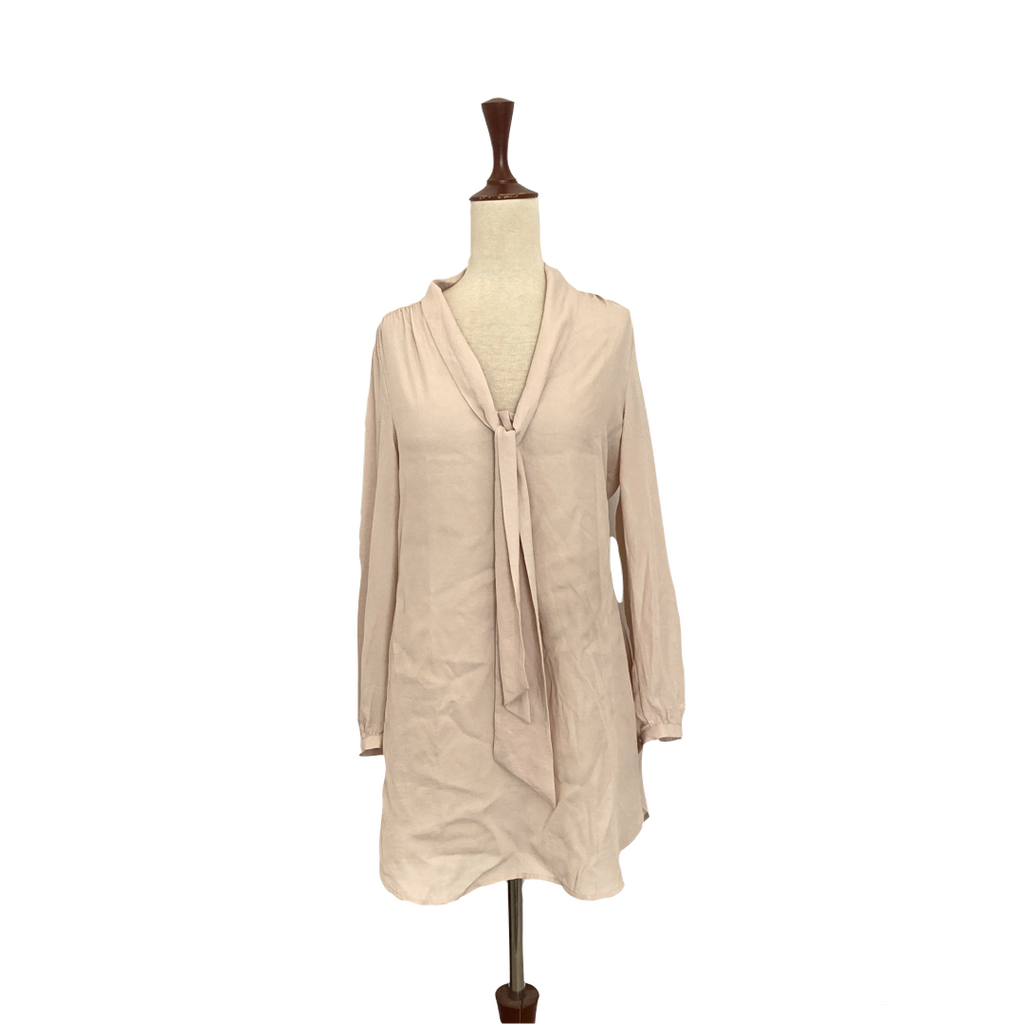 H&M Light Blush-Pink Knot Top | Brand New |