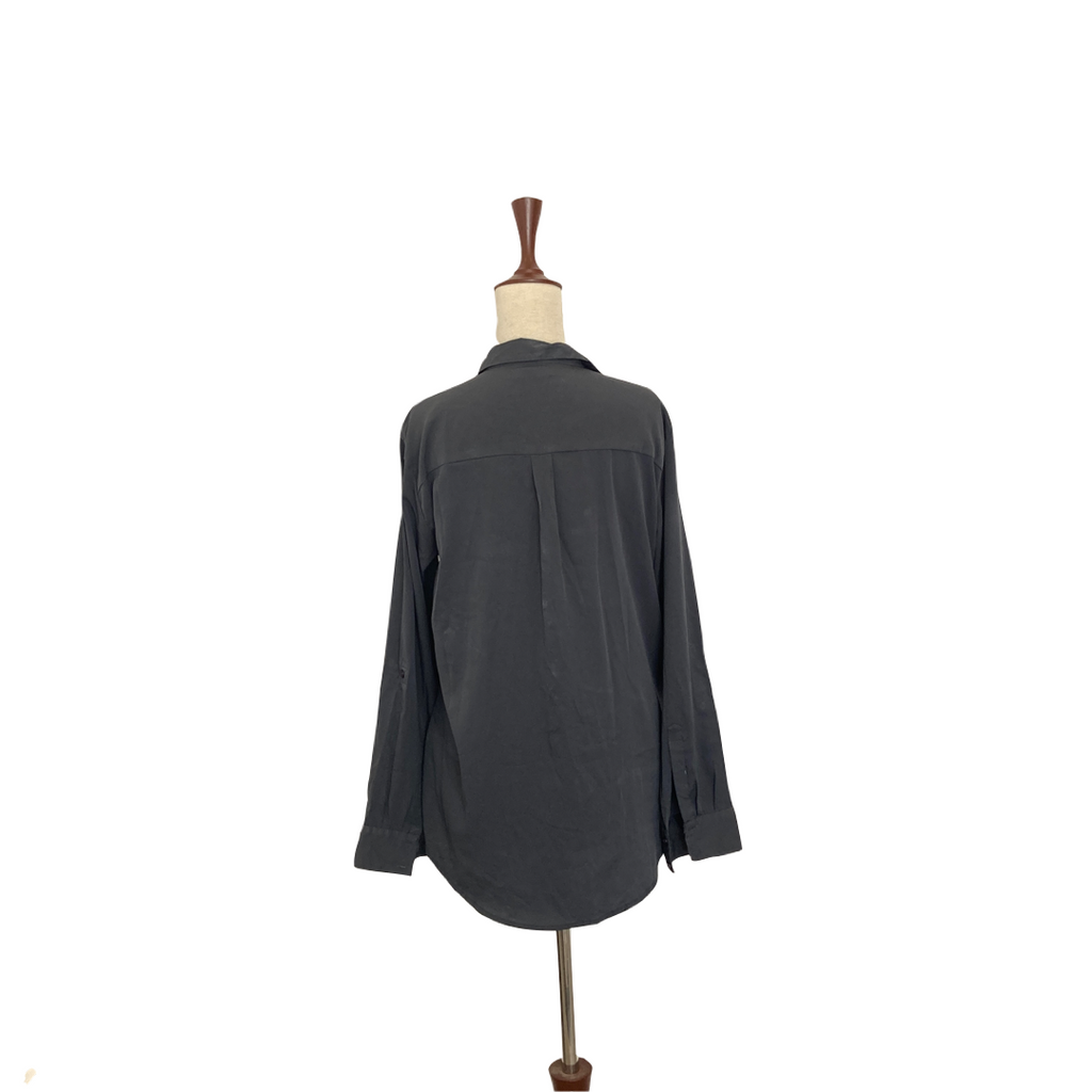 Pull & Bear Grey Button-Down Shirt | Gently Used |