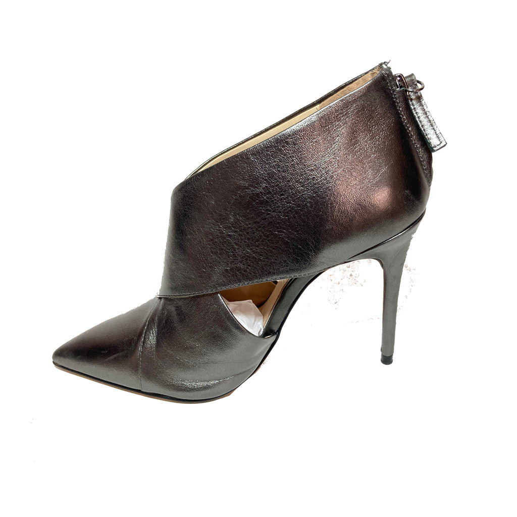 ZARA Pewter Pointed Pumps | Pre Loved |